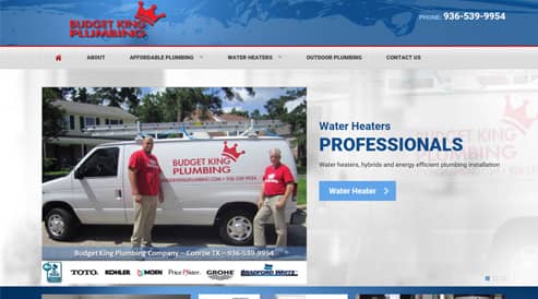 websites for plumber, plumbing company