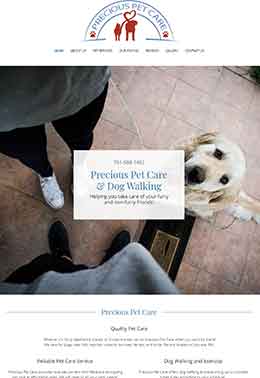 website builder affordable websites pet care dog walking businesses