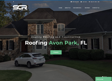 roofing and siding contractor website project in Florida