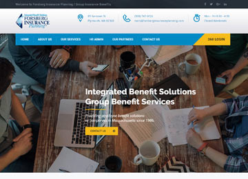 insurance financial planner website design