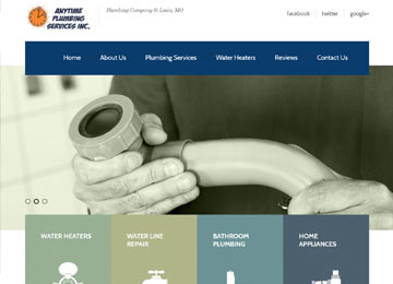 plumbing company website design