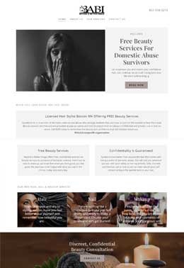 Website Builder for hair salon and non profits