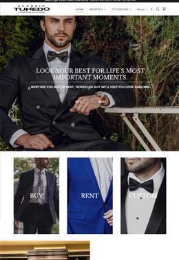 Website Builder for mens fashion and retial stores