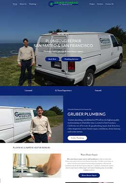 Website Builder for plumbing contractor
